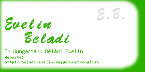 evelin beladi business card