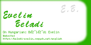 evelin beladi business card